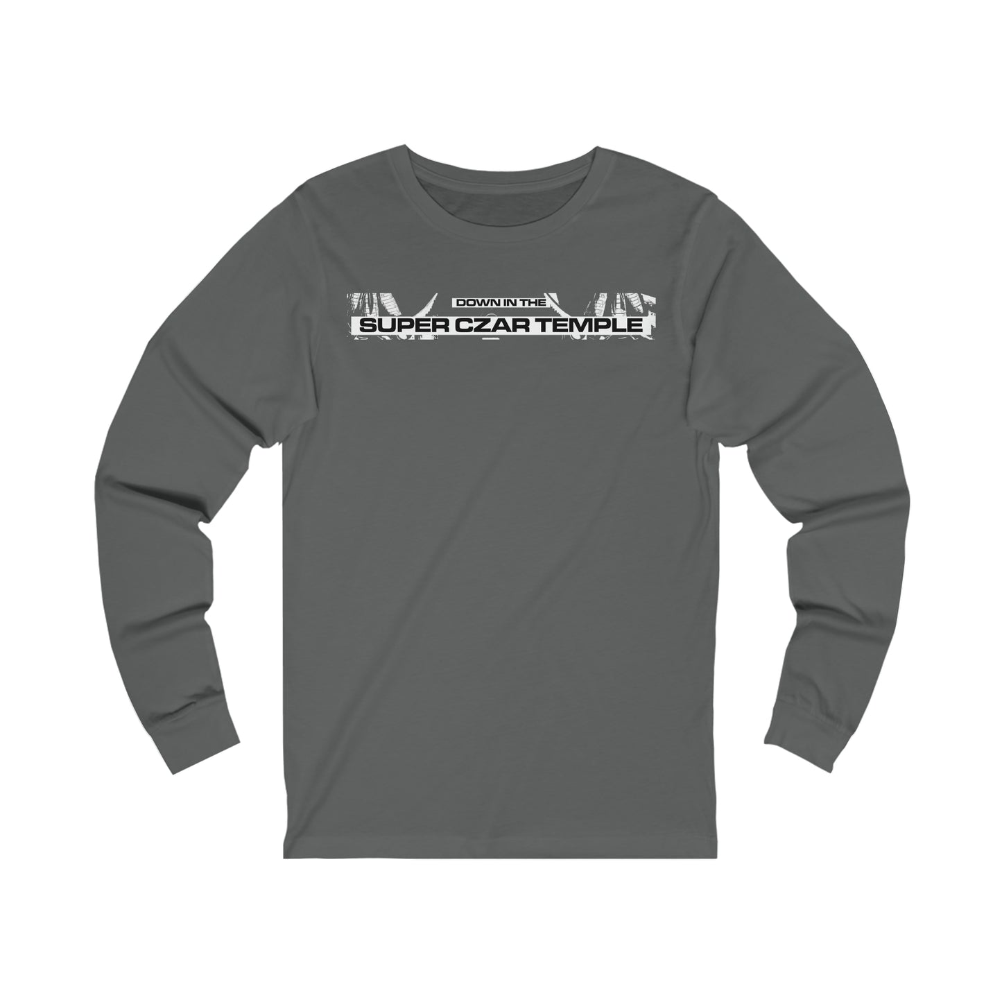 A longsleeve superczartemple tshirt - down in the super czar temple