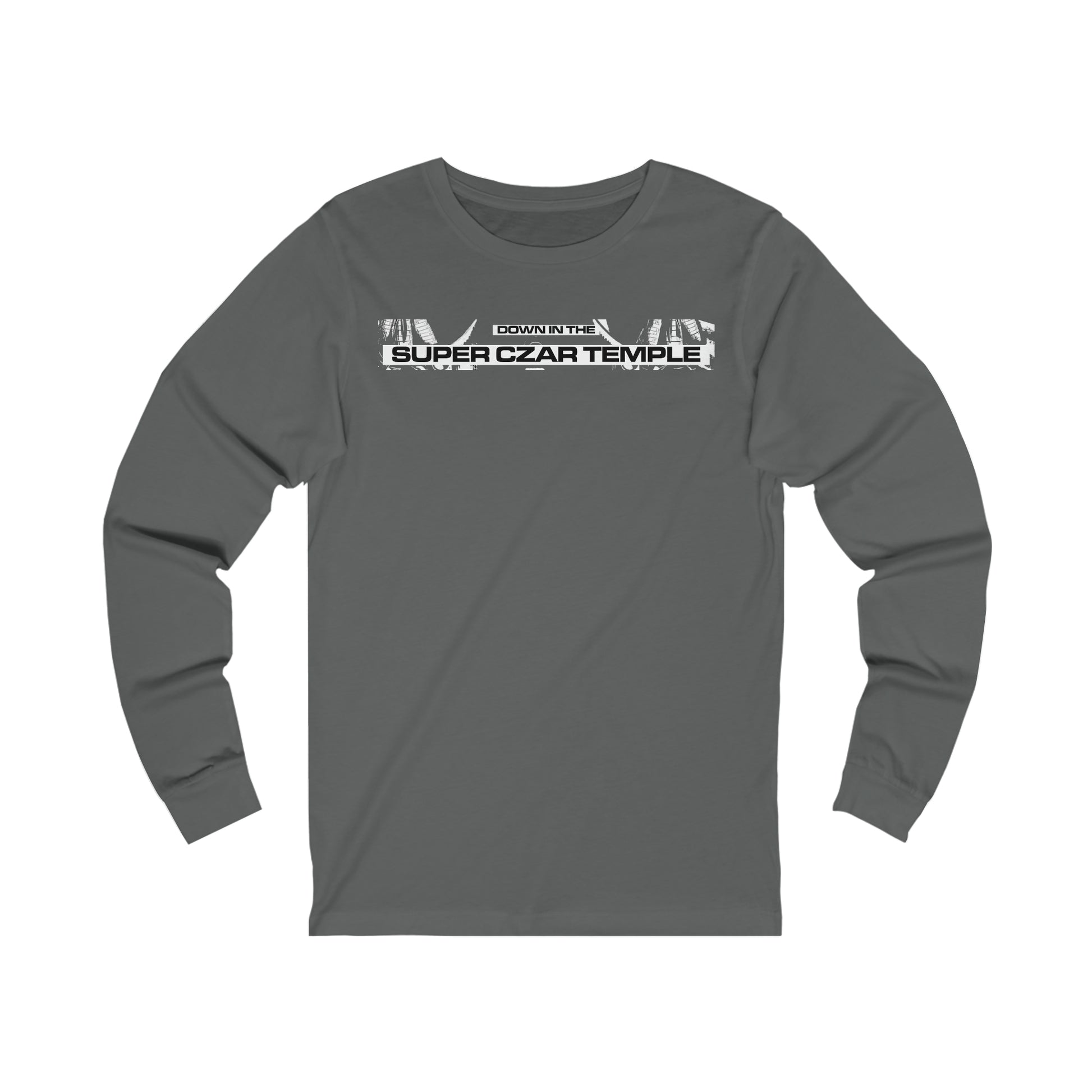A longsleeve superczartemple tshirt - down in the super czar temple
