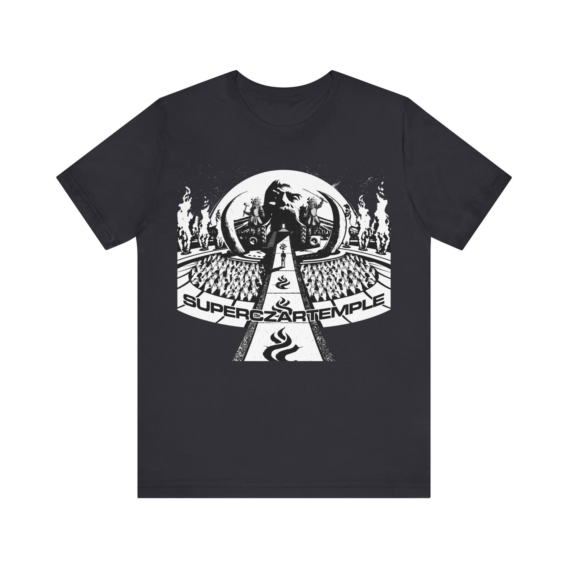 a superczartemple tshirt - featuring graphics by artist Bob Rissetto