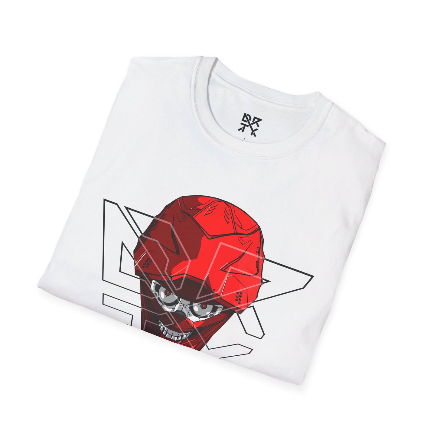 Skellmet-Front-Red-Unisex Softstyle T-Shirt
