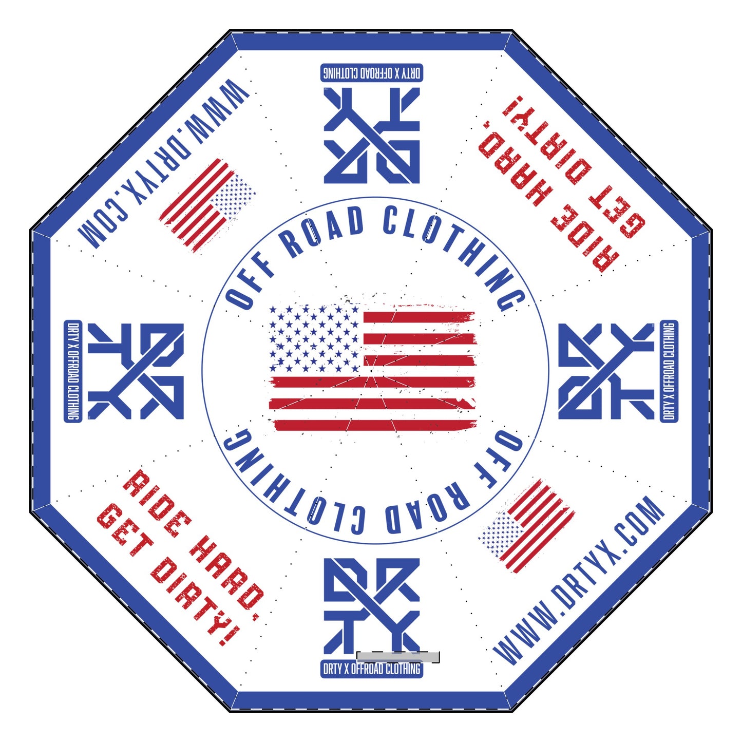 Patriotic DRTY X Foldable Umbrella