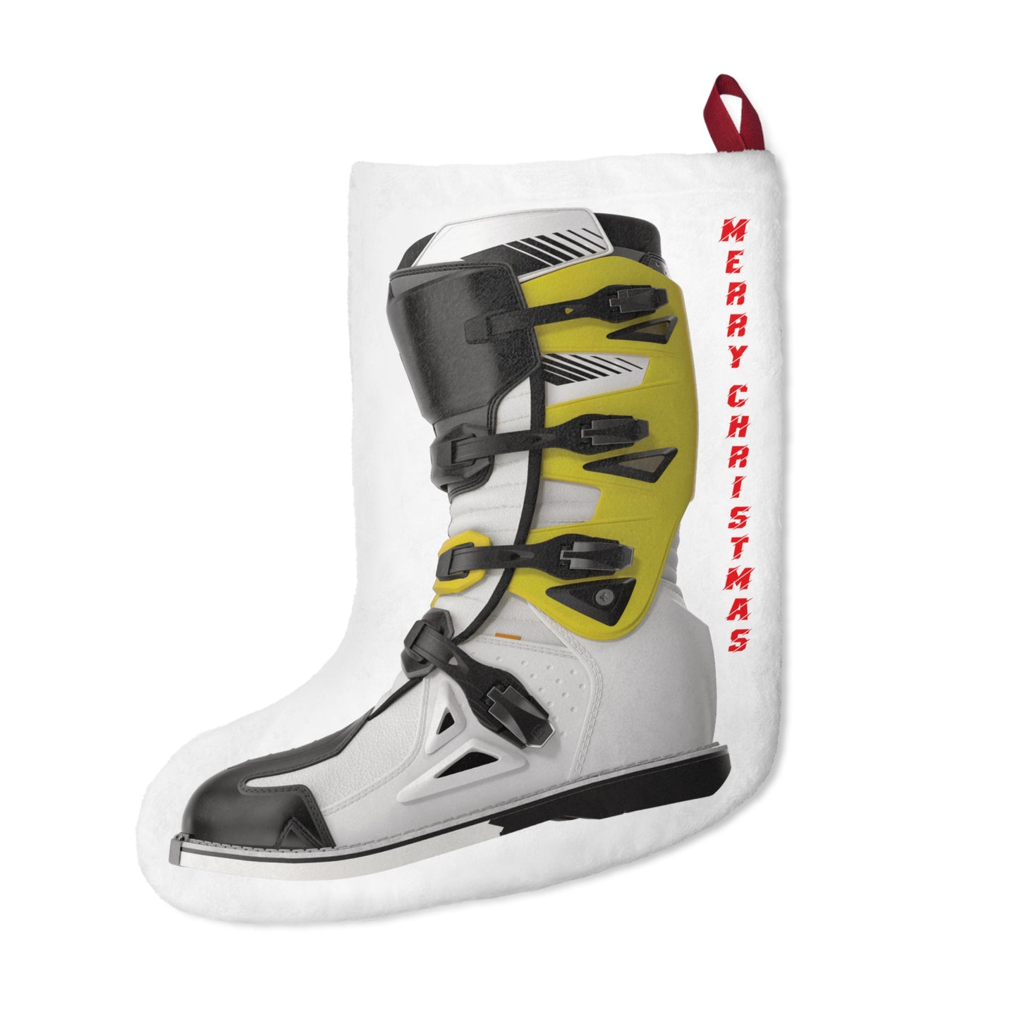 Moto X Boot - Yellow Christmas Stocking