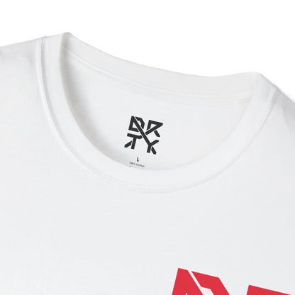 This image showcases the inside view of a T-shirt collar with a DRTY X logo printed on the inside.