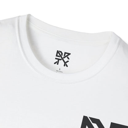 This image showcases the inside view of a T-shirt collar with a DRTY X logo printed on the inside.