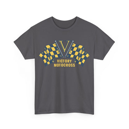 Victory Motocross  - Unisex Heavy Cotton Tee - PY - Single Side