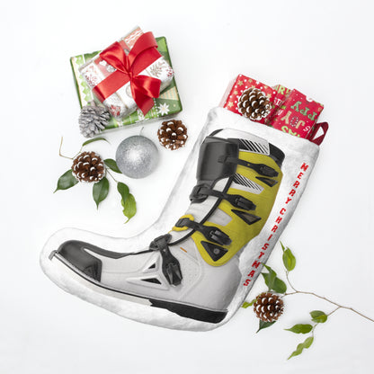 Moto X Boot - Yellow Christmas Stocking