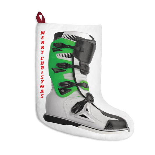 Moto X Boot - Green Christmas Stocking