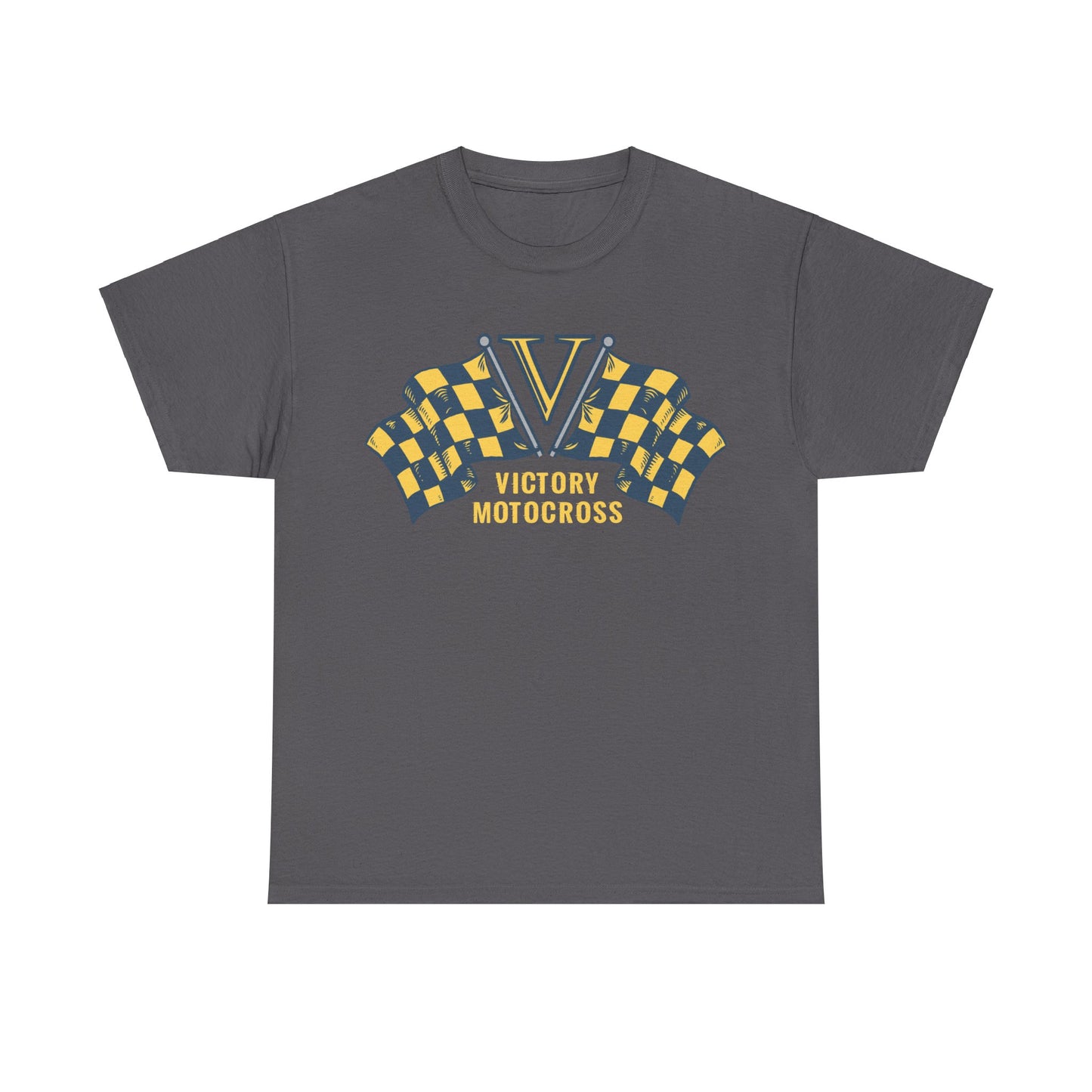 Victory Motocross  - Unisex Heavy Cotton Tee - PY - Single Side