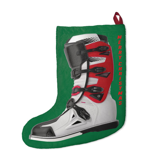 Moto X Boot - Red - Green Christmas Stocking