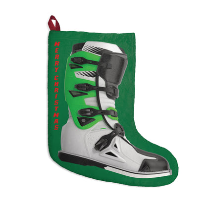 Moto X Boot - Green - Green Christmas Stocking