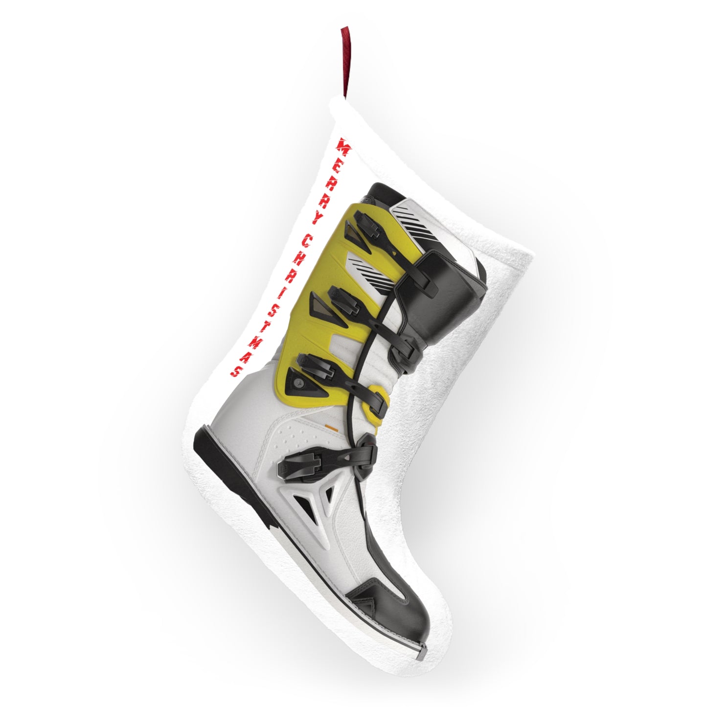 Moto X Boot - Yellow Christmas Stocking